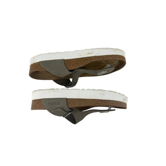 Birkenstock Papillio GIZEH PAP Platform Toe Separator Sandals Grey Nubuck 39 - Picture 5 of 10